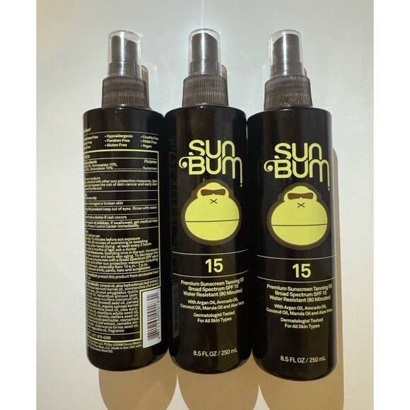 3 pack of Sun Bum tanning oil - Picture 2 of 4